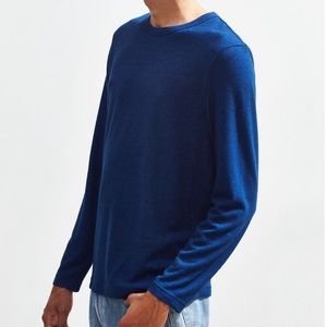 Urban outfitters blue long sleeve scallop bottom